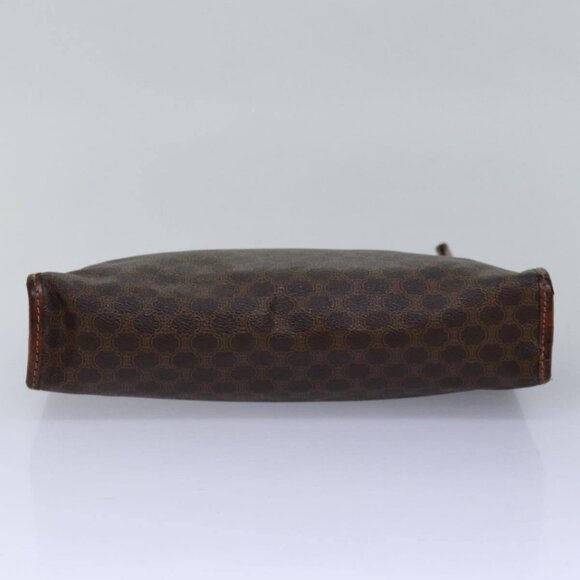 CELINE Macadam Canvas Clutch Bag PVC Brown - Picture 6 of 16